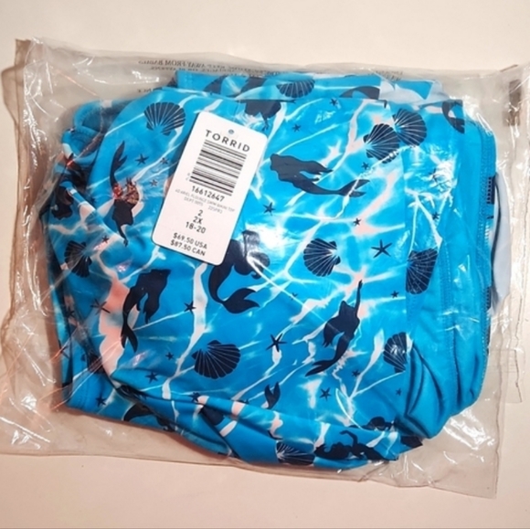 ❤️NWT VINTAGE TORRID SWIM TOP DISNEY PRINCESS ARIEL LITTLE MERMAID PLUS SIZE 2X - Picture 13 of 13